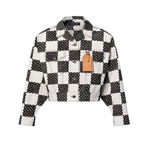 louis vuitton damier bubble coat|Bubble Damier Trucker Jacket .